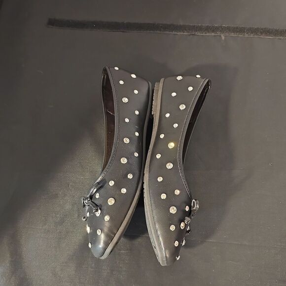 BRAND NEW TOP MODA BOWNOT RHINESTONE EMBELLISHMENTS BALLET FLATS - Picture 10 of 15